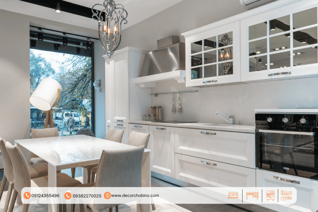 کابینت شیشه‌ای؛ جلوه‌ای از زیبایی و کاربردی بودن