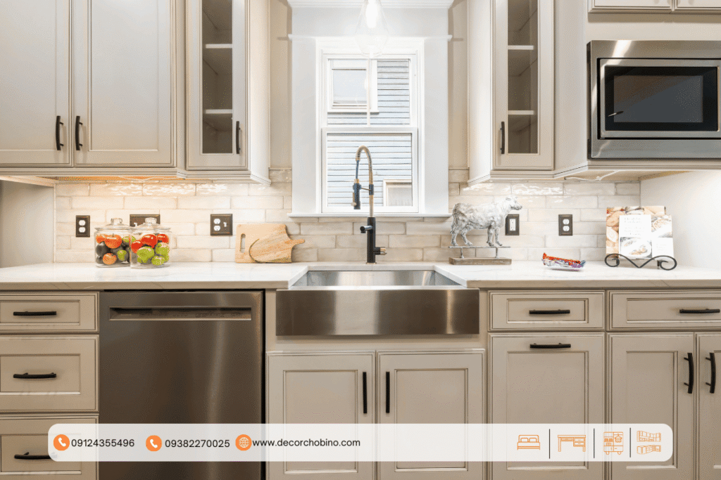 جزیره طعم و زیبایی: راهنمای جامع مدل‌های کابینت آشپزخانه دو طرفه