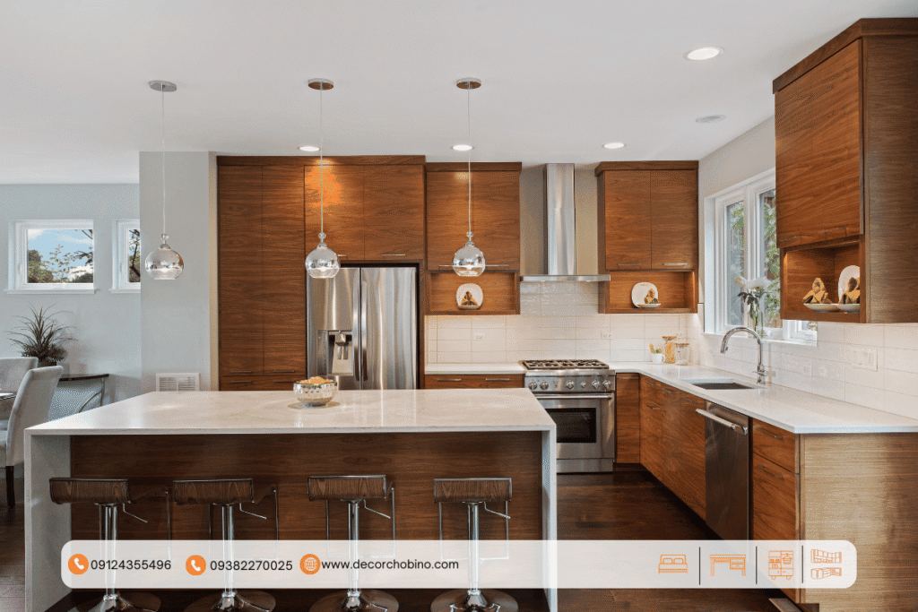 قیمت کابینت طرح چوب